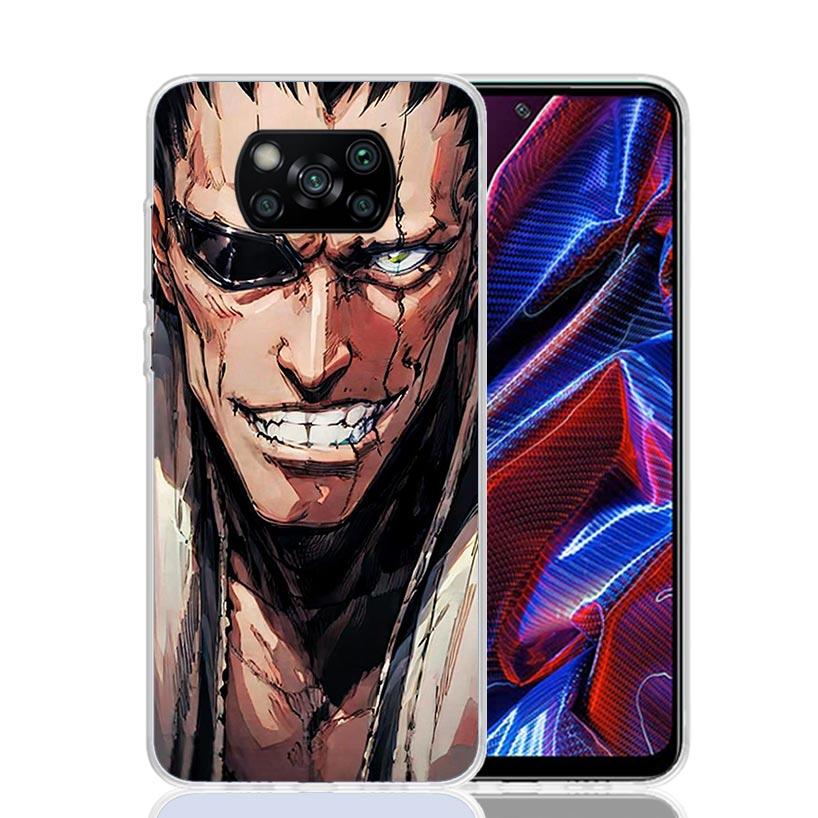 Zaraki Kenpachi Bleach Phone Case For Xiaomi Poco X7 X6 X5 Pro F7 Ultra Redmi 15C 15 13 13C 12 12C 10 10A 10C 9 9A 9C 9T Cover P