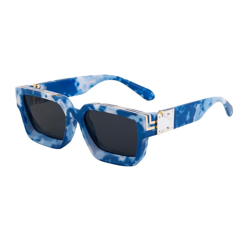 Unisexové slnečné okuliare s hranatým rámom - High-End móda