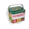 Christmas Tins 6-Piece Metal With Handle Empty Candy Storage Tinplate Tins For Kids Family Cake Snack Crafts Chocolate Jewelry
