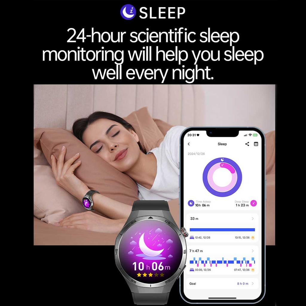 2025 NEW Health Micro Physical Examination Smart Watch ECG BP Blood Oxygen Uric Acid Blood Fat Temp Bluetooth Call SmartWatch