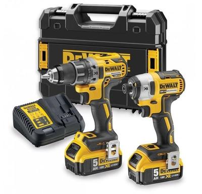 Dewalt Combo Kit 18V Dcd791 Screwdriver + Dcf887 Drivers 2 X 5.0Ah + Tstak Case Dck268P2T