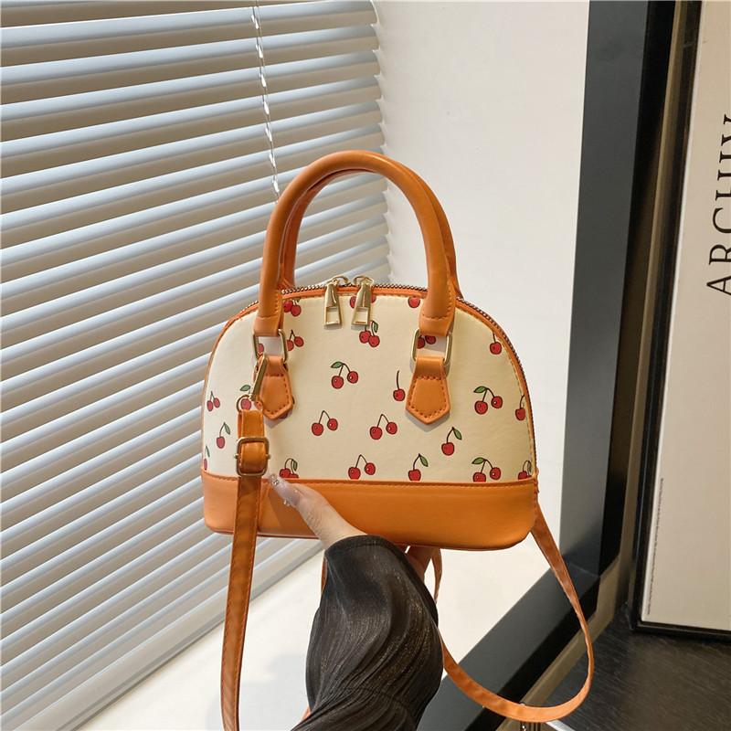 Cherry portable shell bag summer fashion cute shoulder bag large capacity trend casual versatile messenger bag