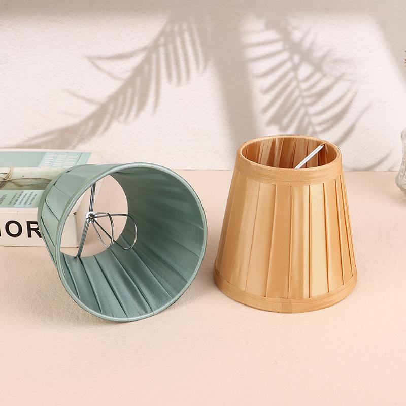 Dia 12Cm Modern Style Chandelier Fabric Lamp Shade Clip On Mini Wall Lamp Shade Hotel Bedroom Bedside Floor Lamp Shell Cover