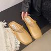 Flat-bottomed bag head and half slippers women wear new lazy shoes in summer, one pedal sandals single shoes