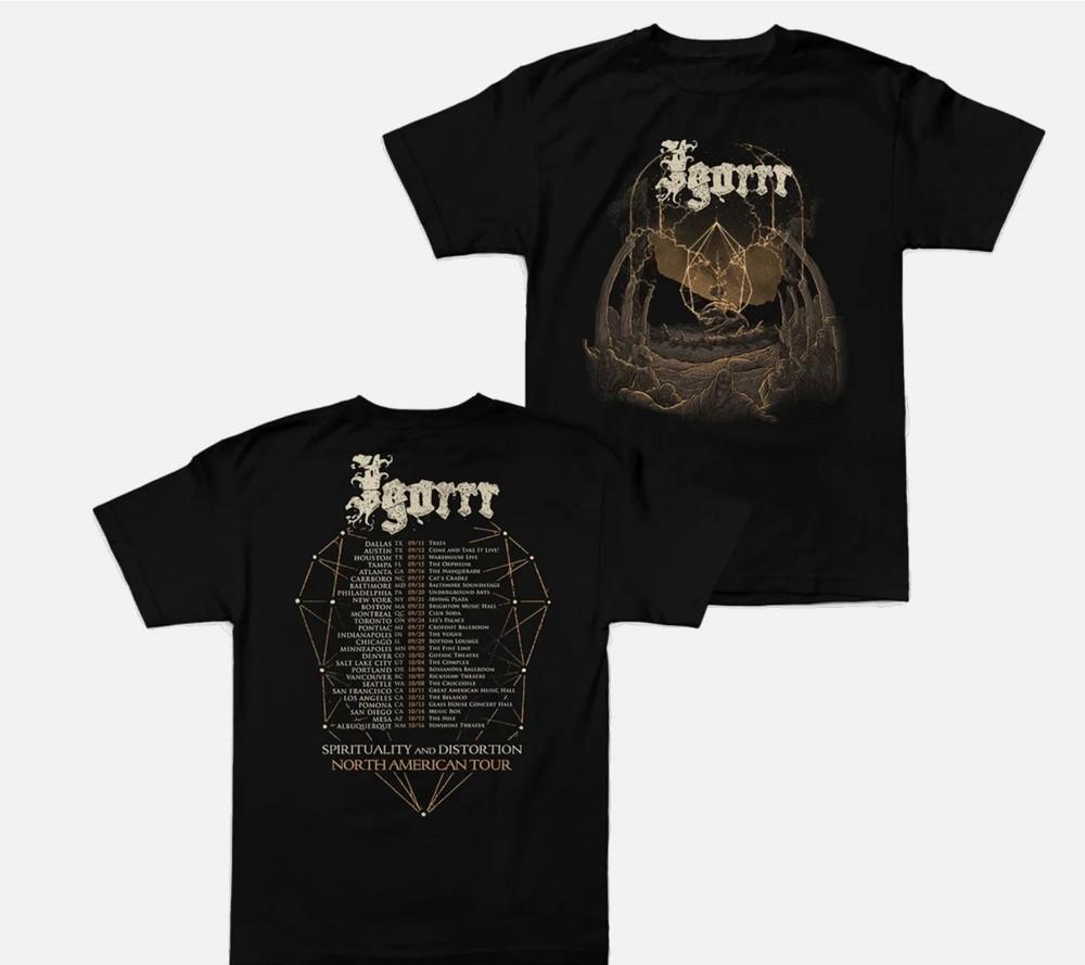 2 Sides Igorrr Band - Lightning Skull Shirt Classic Black Unisex S-4XL
