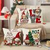 Christmas Dwarf Linen Pillowcase New Christmas Tree Letter Print Pillowcase