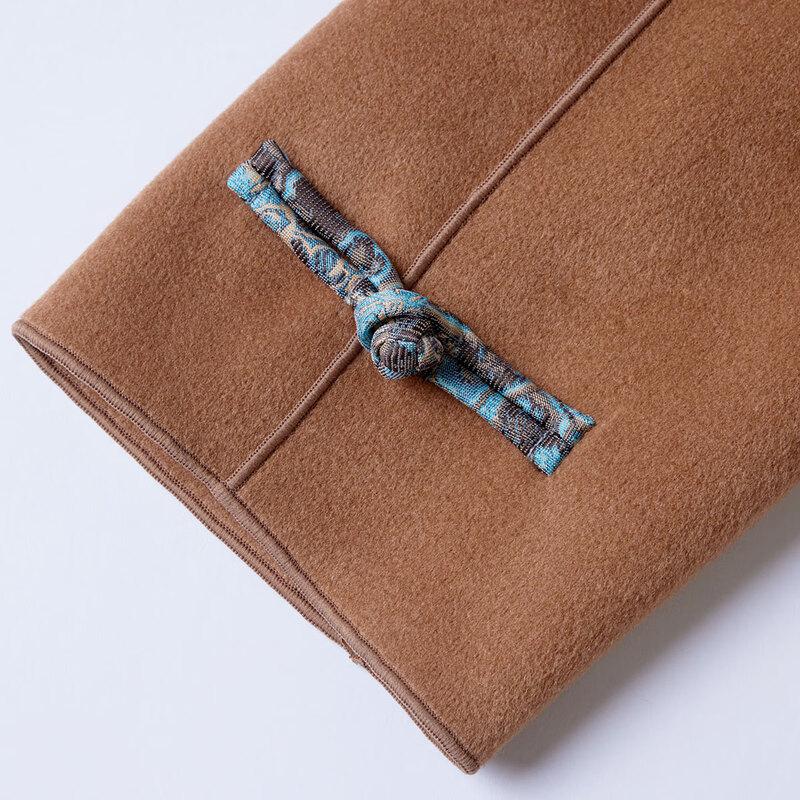 Pasite Women's New Chinese Embroidered Wool Coat