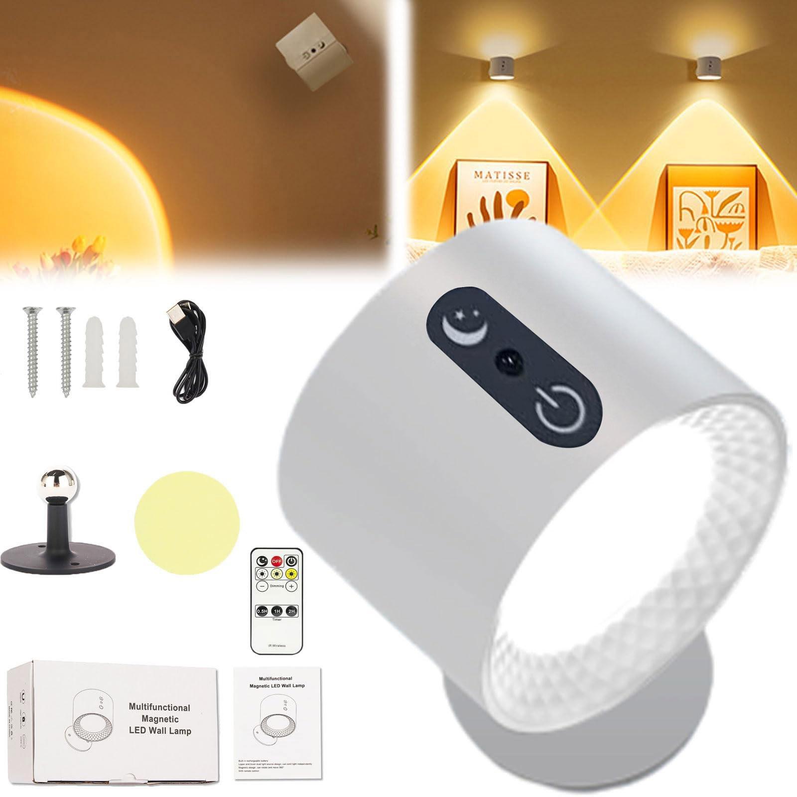 

Glowright Smart Lights, Glowright Lights, Glow Right Lights, Smart+, Rechargeable 3 Color Temperatures Dimmable Magnetic 360° Rotation Cordless One Size белый