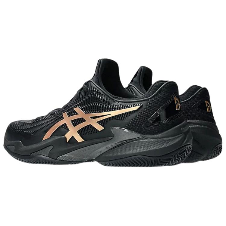 Asics Court FF 3 Novak Clay Black Prism Gold Hi Men Sneakers 1041A537-960