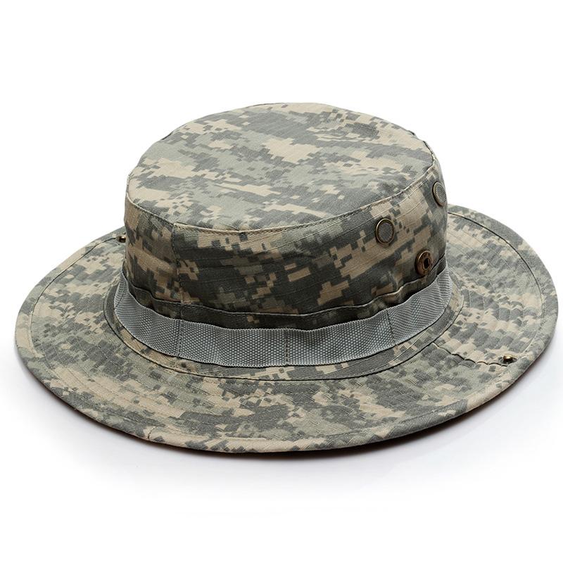 23 Farben Outdoor Bucket Hat Verdickter Boonie Hut Top Qualität Fischerhut Jagd Camping Kappen A0E056