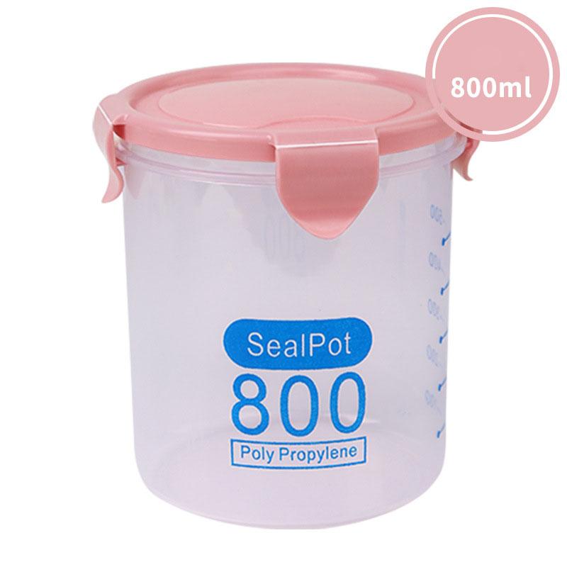 Household Transparent Plastic Sealed Food Jar Kitchen Storage Box Storage Tank
