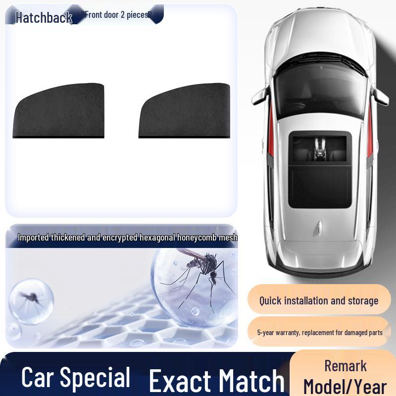 Car Window Mosquito and Insect Proof Sunshade Curtain