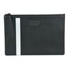 Bollis Classic Black And White Striped Business Zipper Canvas Leather Wallet Clutch Large Men Wallets 6224350