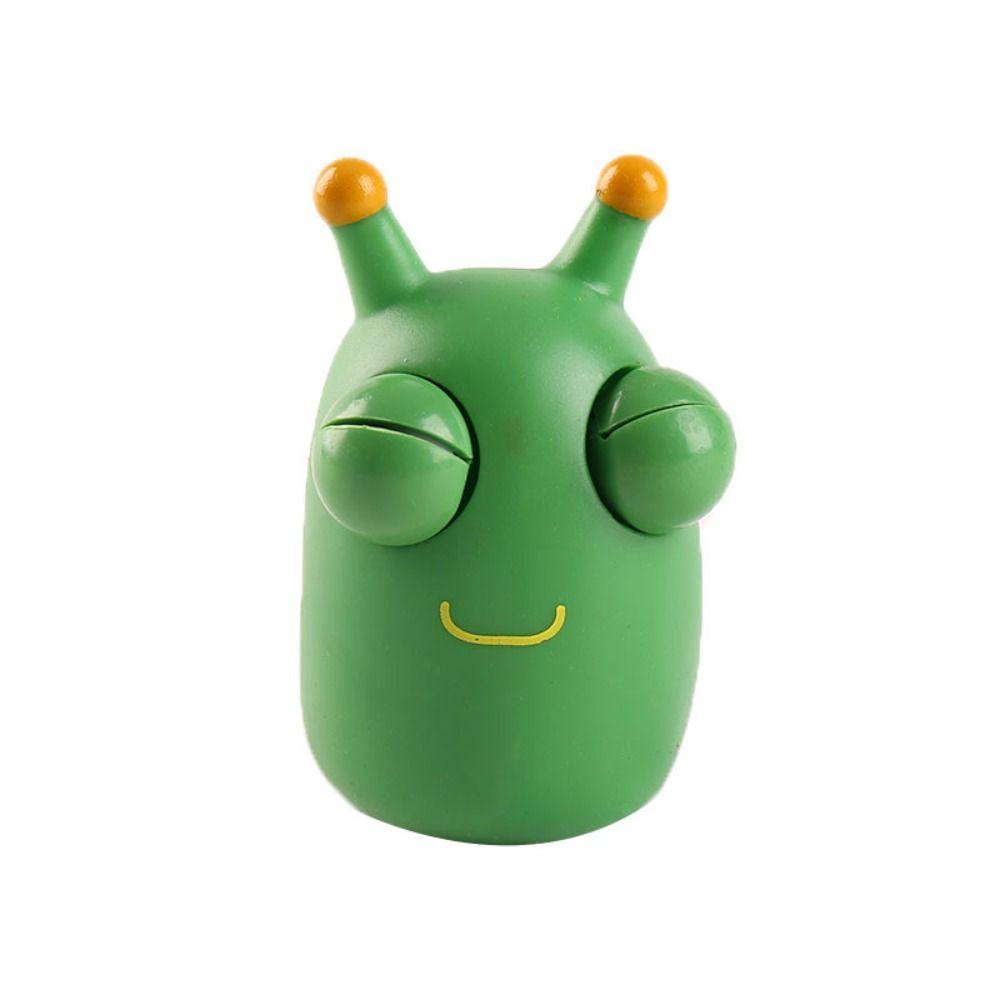 Funny Eyeball Burst Grass Worm Pinch Toy Big Eyeball Bouncing Toy Eye Popping Worm Eye Popping Creative Bouncing Worm Toys