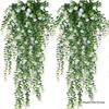 High-End Realistic Eucalyptus Camellia Money Leaf Vine – 69 Heads Green Plant Wall Hanging Decoration
