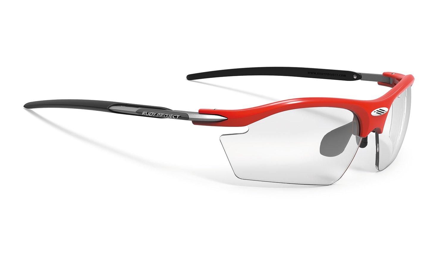 

RUDYPROJECT Sports Sunglasses RYDON Fire Red Frame Impact X2 Photochromic Black Lens SN797345-0000
