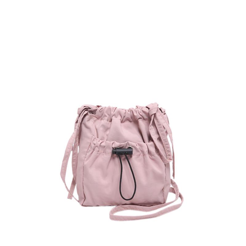 

Women s Lightweight Crossbody Phone Bag - Japanese Korean Style with Bow and Drawstring, Casual and Versatile Coin Purse розовый