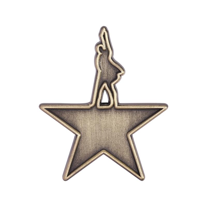 

American Musical Hamilton Enamel Pin Retro Star Alloy Brooch Lapel Backpack Badge Fashion Jewelry Accessories Gift for Friends