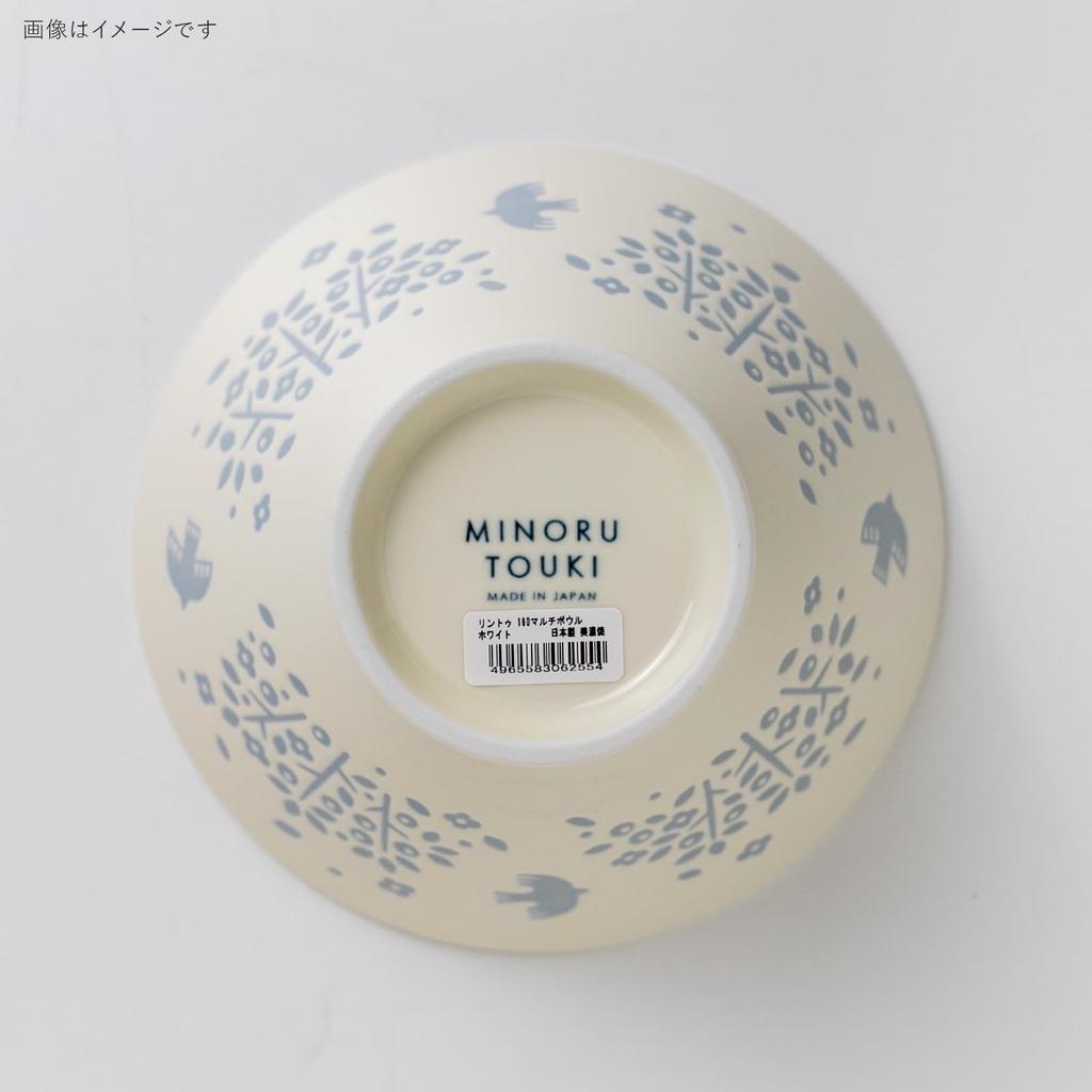 Minoru Pottery LINTU 180 Multi-Bowl, White