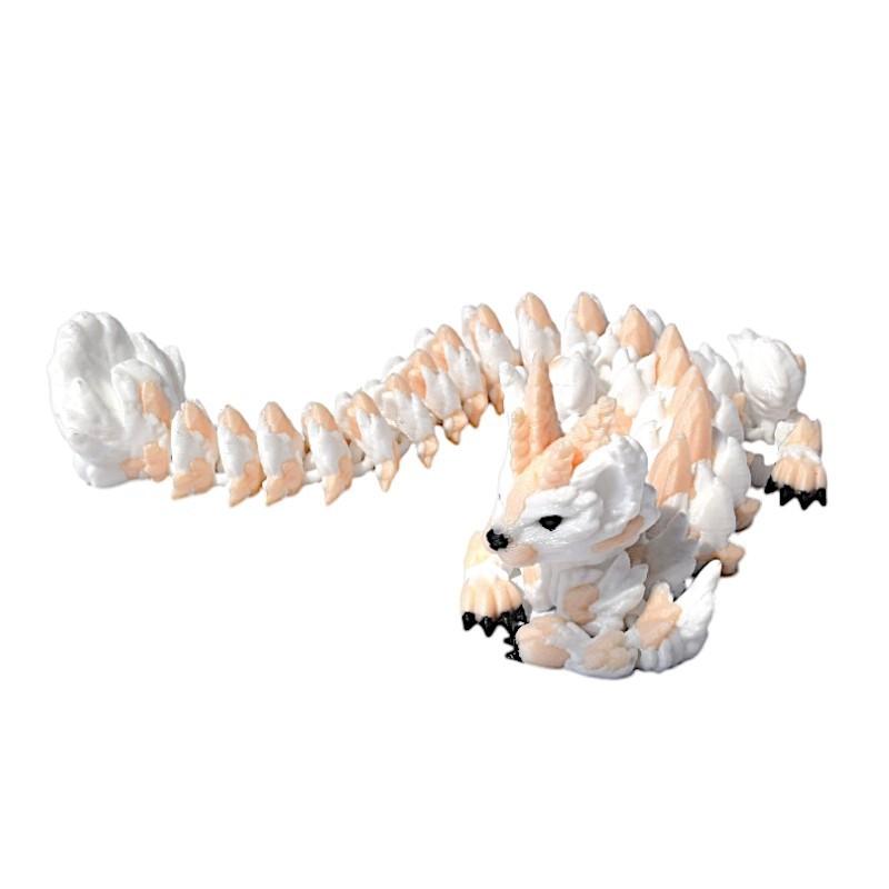 3D Printing Cat Dragon Full Articulated Toys Simulation Chinese Dragon Joint Movable Model Home Desktop Decoration Toy