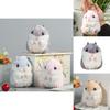 Lovely Hamster Plush Toy Cartoon Keychain Ideal For Girls Plush Stuffed Animal