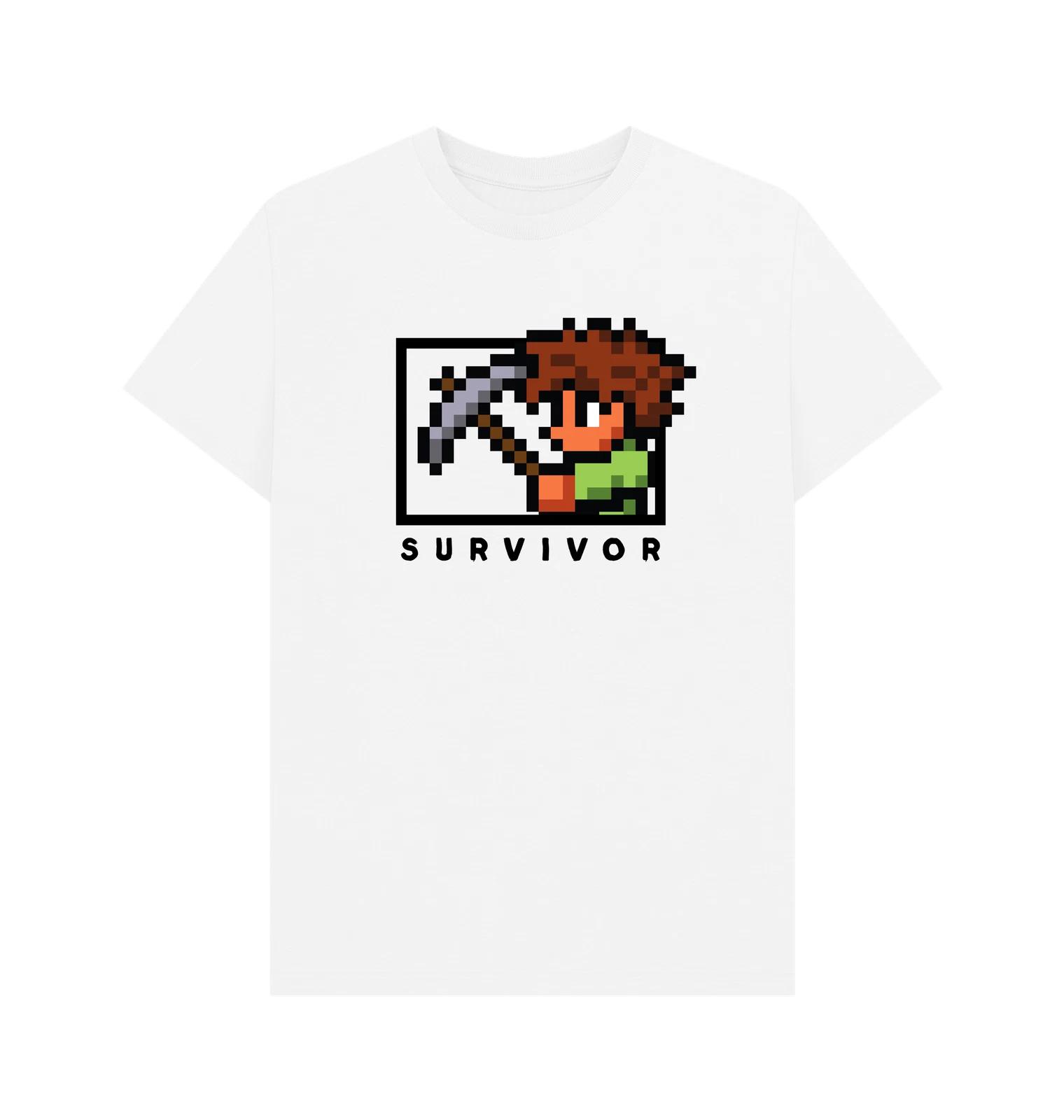 ПРЕМИУМ ОФИЦИАЛЬНАЯ Унисекс футболка Survivor для Terraria XL