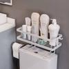 LIEI No-Drill Suction Cup Toilet Storage Shelf