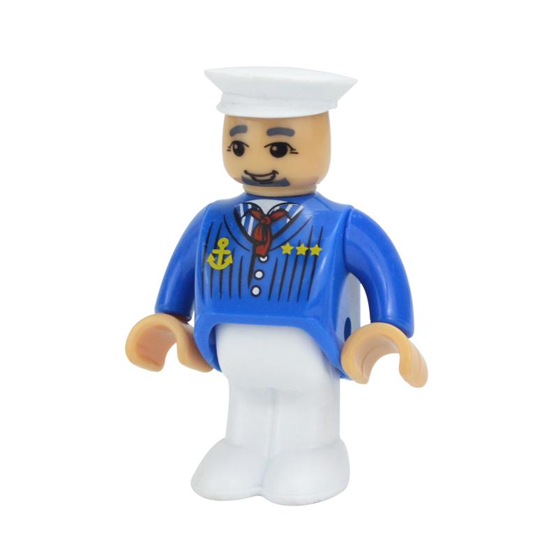 MOC Alle Arten von kleinen Mann Puppenmodellfiguren Zugcharakter Eisenbahnzubehör Bildungsgeschenk Kind für Biro Holzbahnspielzeug