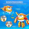 Super Wings 5 Inches Transforming Traver Transforms from Airplane To Robot In 10 Steps Deformation Action Figures Kid Toys  Playsetss Gift Present