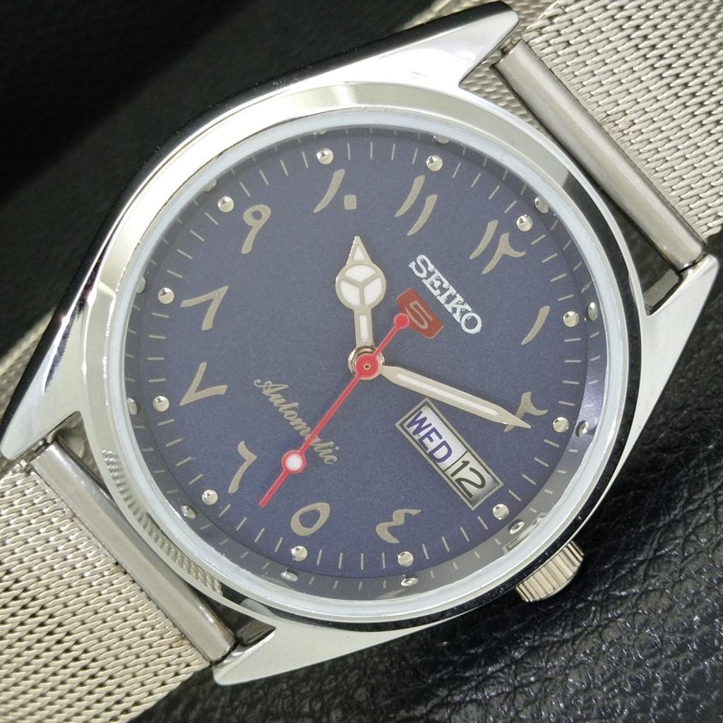 

REFURBISHED VINTAGE SEIKO 5 AUTOMATIC 6309A JAPAN MENS BLUE DIAL WATCH a441155-4 Sk-a441155