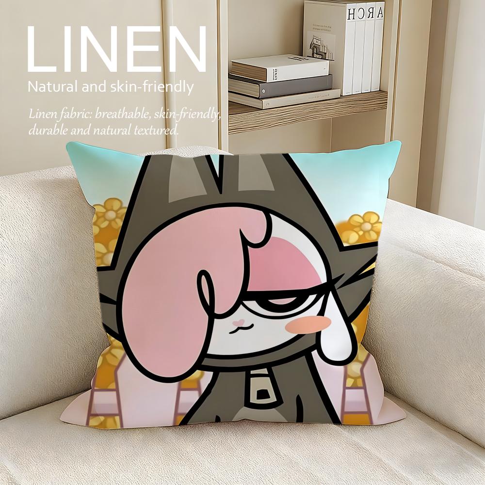 Cute Chikn Nuggit Cushion Cover Pillowcase Set Pcs x x Breathable Washable Sofa Cushion Cover