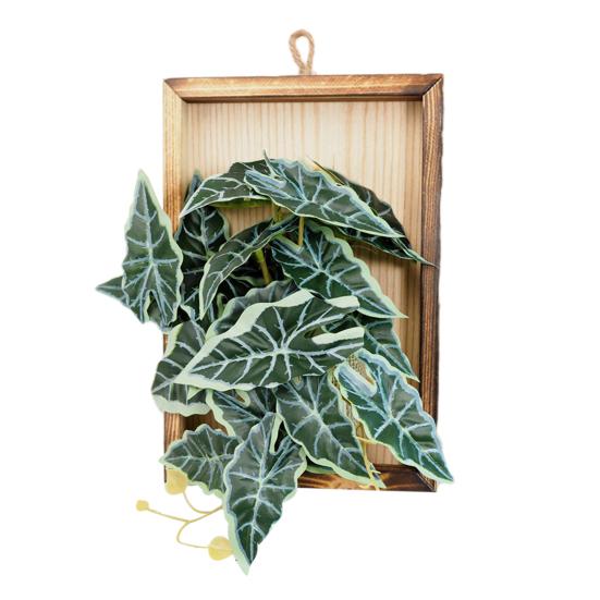 Wall Framed Artificial Plant Faux Greenery Plant in Frame Wall Decor Hanging