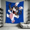 Rabbids Invasion Chaos Wall Hanging Printed Fabric Blanket Decorative Tapestries for Bedroom Living Room Home Decor