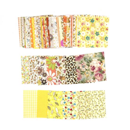 50 szt. 10x10 cm kwiatowy patchwork bawełniany materiał zwykły materiał do samodzielnego szycia pikowania