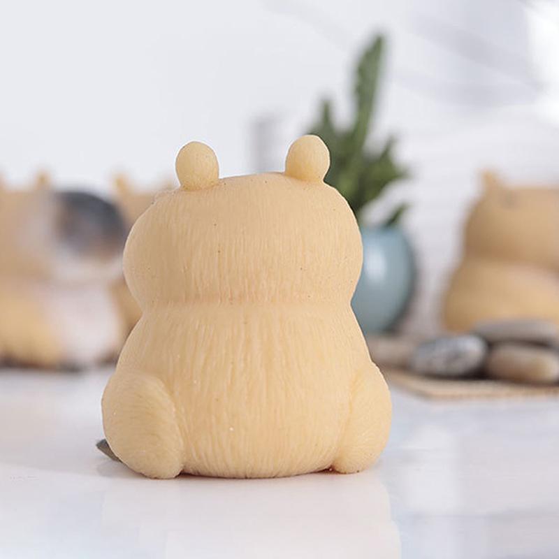Super Soft Cute Q-Bullet Capibala Toy Mini Toys Kawaii Stress Relief Squeeze Fast Rebound Animals Toy TPR Decompression Toy