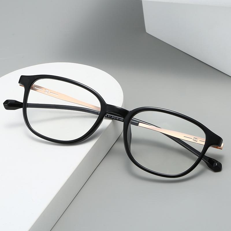 Comfortable Lightweight Glasses Frame Ultralight TR Metal Square Frame High Quality Anti Blue Light Optical Eyeglasses