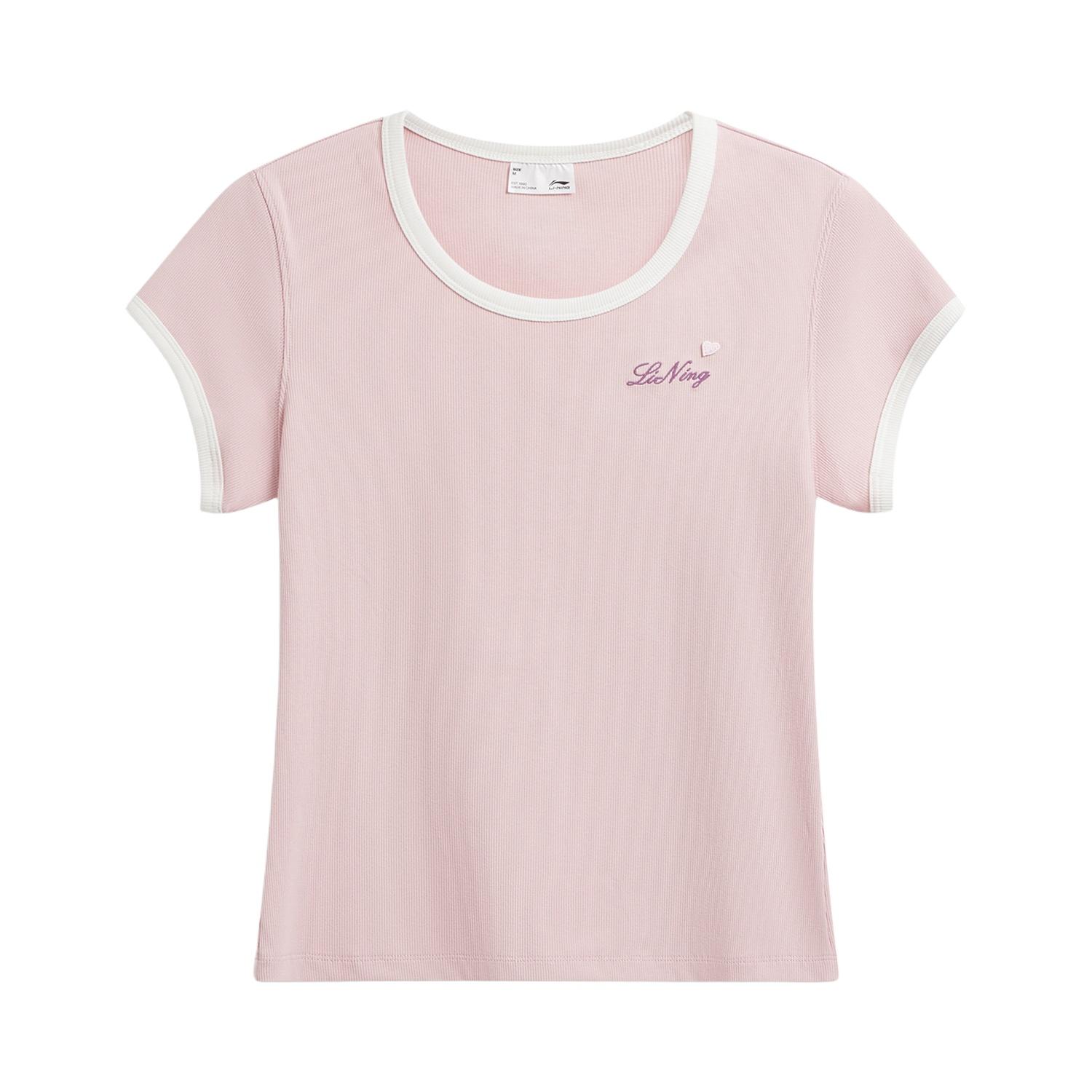 Женская футболка с логотипом серии Li Ning Sports Lifestyle Буква T ATSW268-8 M