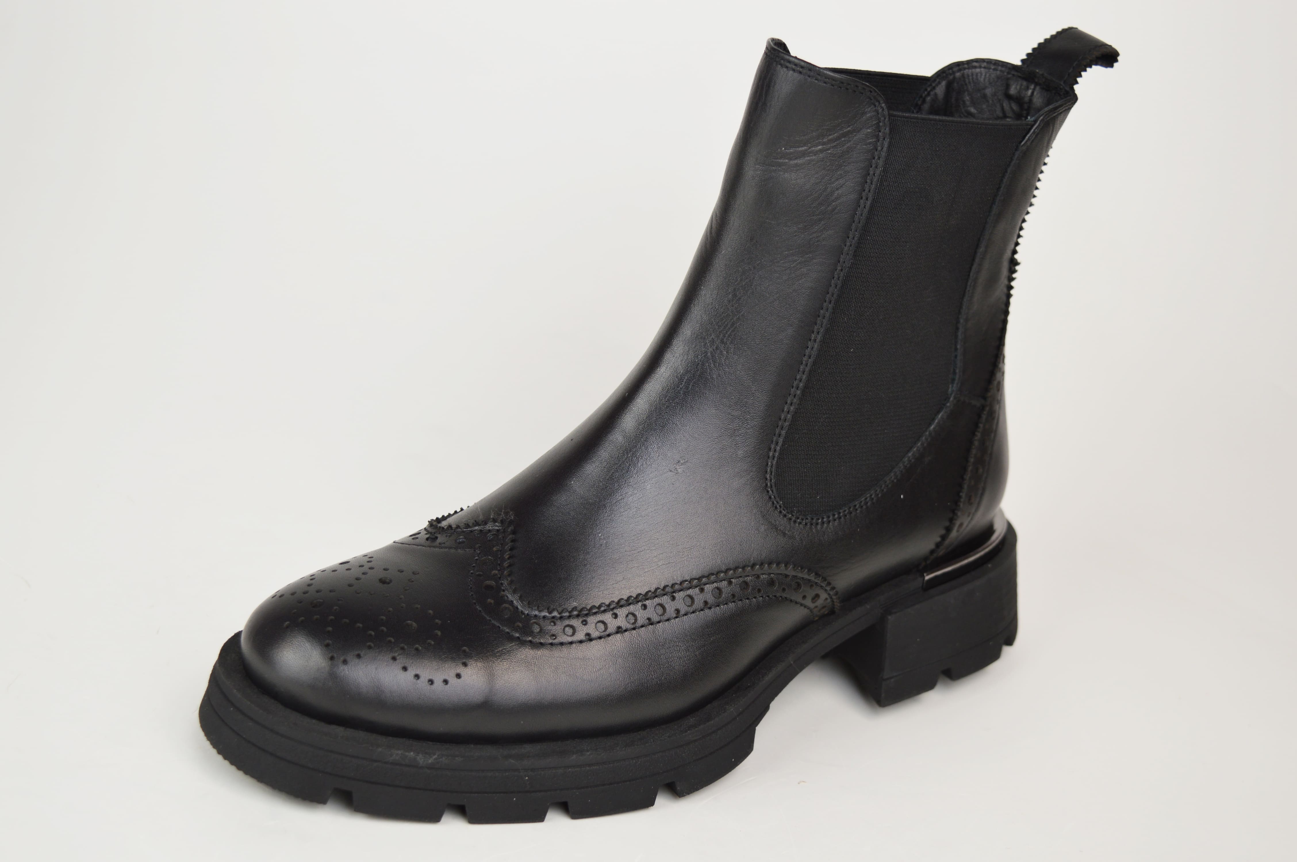 

Черевики Челсі Демі Mario Muzi 2029 36 Чорні шкіра 40 чорний