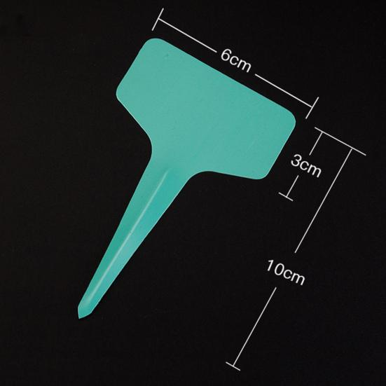 100 buc Inserție de pământ rezistentă la intemperii, în formă de T, marcare impermeabilă PVC, flori horticole și etichete pentru plante Gadget-uri de grădină