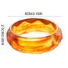 Boho Acrylic Bangle Exaggerated Retro Hand Ring Simple Round Wide Bracelet  Women