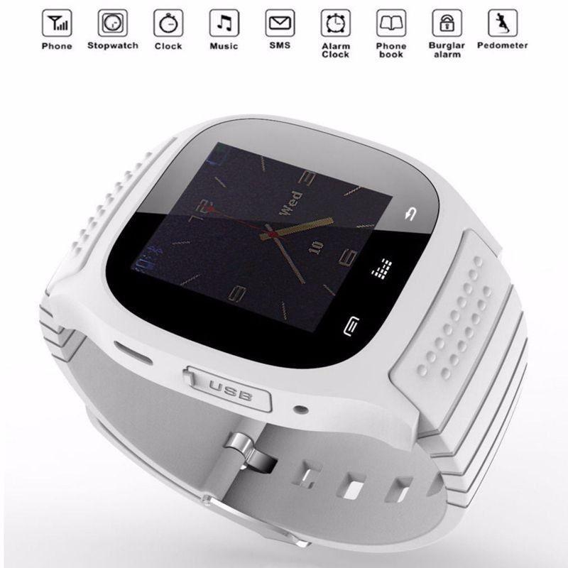 

Smart Bluetooth M26 Wrist Watch Phone Mate For Android Iphone Sony Black белый
