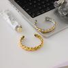 European and American titanium steel twist opening bracelet does not fade jewelry stainless steel