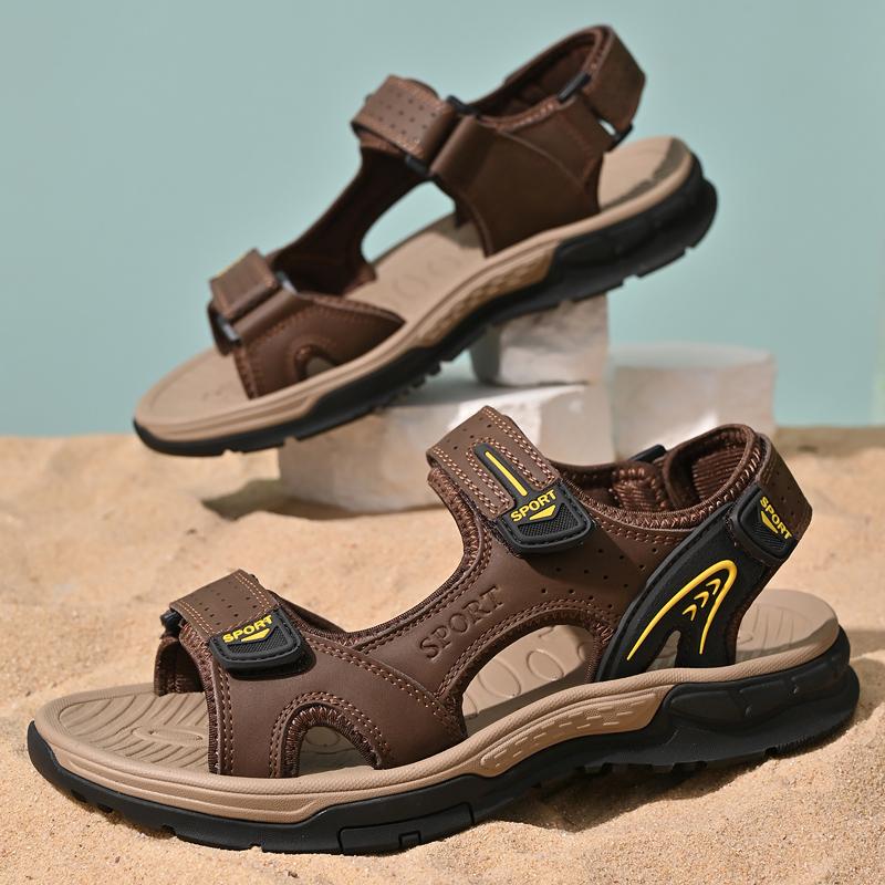 Модные мужские сандалии в винтажном стиле — фото 3