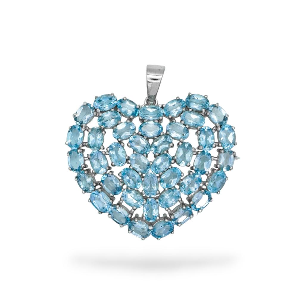 Pendentif Cœur en Pierre Précieuse Grenat: Collier Fait Main en Argent Sterling 925