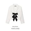 Kaslead New Arrival Women's Clothing Fashion Style Fashion Color Contrast Bowknot Decoration Suit Outwear 3266778 250