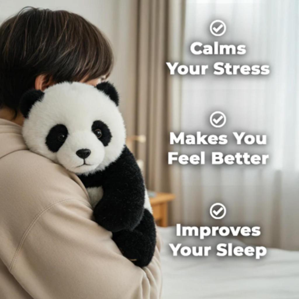 23cm Stuffed Animal Pandas Soft Plush Pandas Figurine Cute Stuffed Animal Doll Collectible Home Decoration For Women Adults Teen
