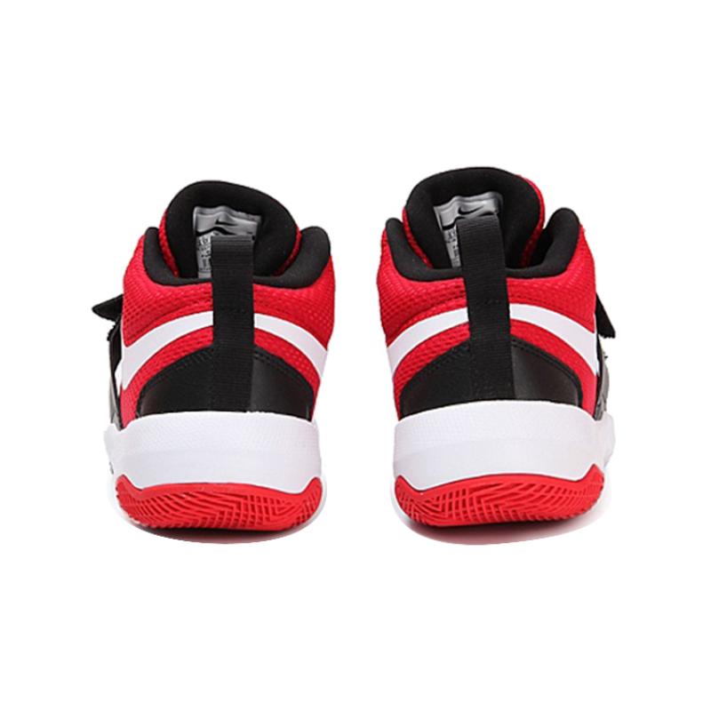 Nike Team Hustle Black University Red GS Sneakers 881941-004