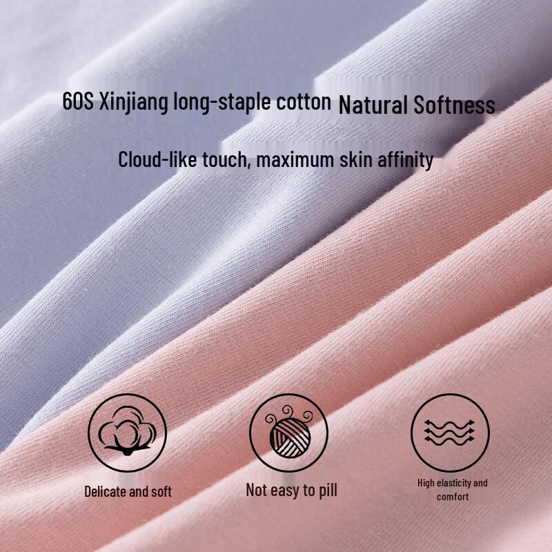 LangSha Women's High-Waist Tummy Control Cotton Briefs (4-Pack)