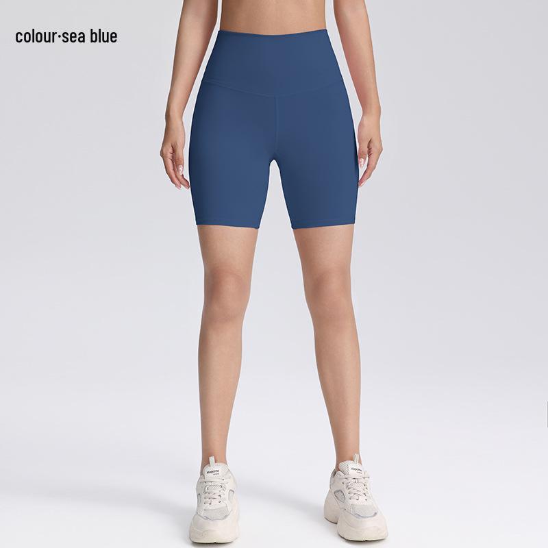 European Asian High Waist Yoga Capri: Hip-Lifting, Tight-Fit Running Sports Shorts