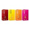 Skore Fruit Basket Condoms Combo | Flavoured - Orange, Banana, Cherry & Strawberry | Coloured) - 10 Pieces Each , Pack of 4